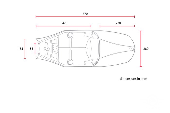 Selle Cafe Racer pour Triumph Bonneville T100 '05-'16 (marron)