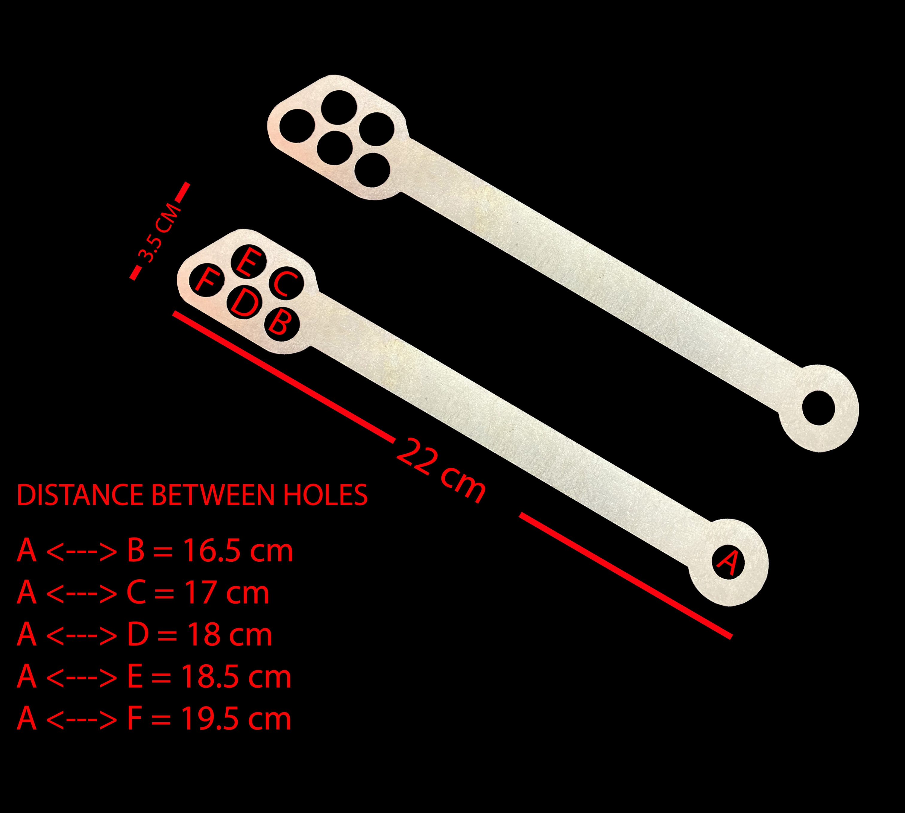 Lowering links for Yamaha YZFR6 '07'09 (2080mm)