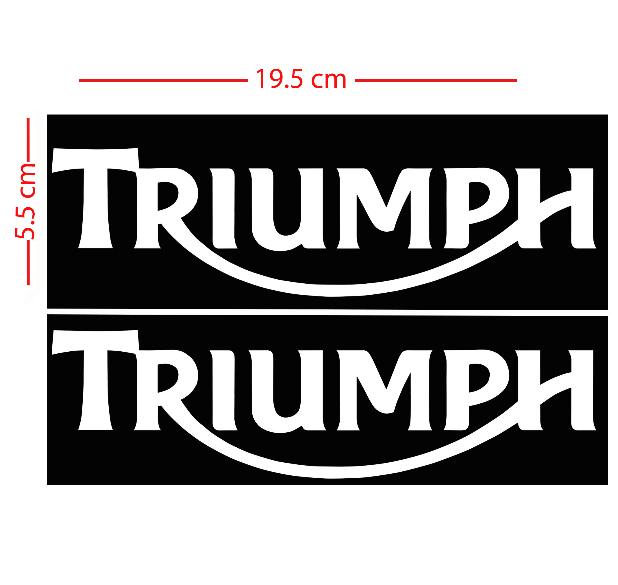 Triumph reservoir stickers
