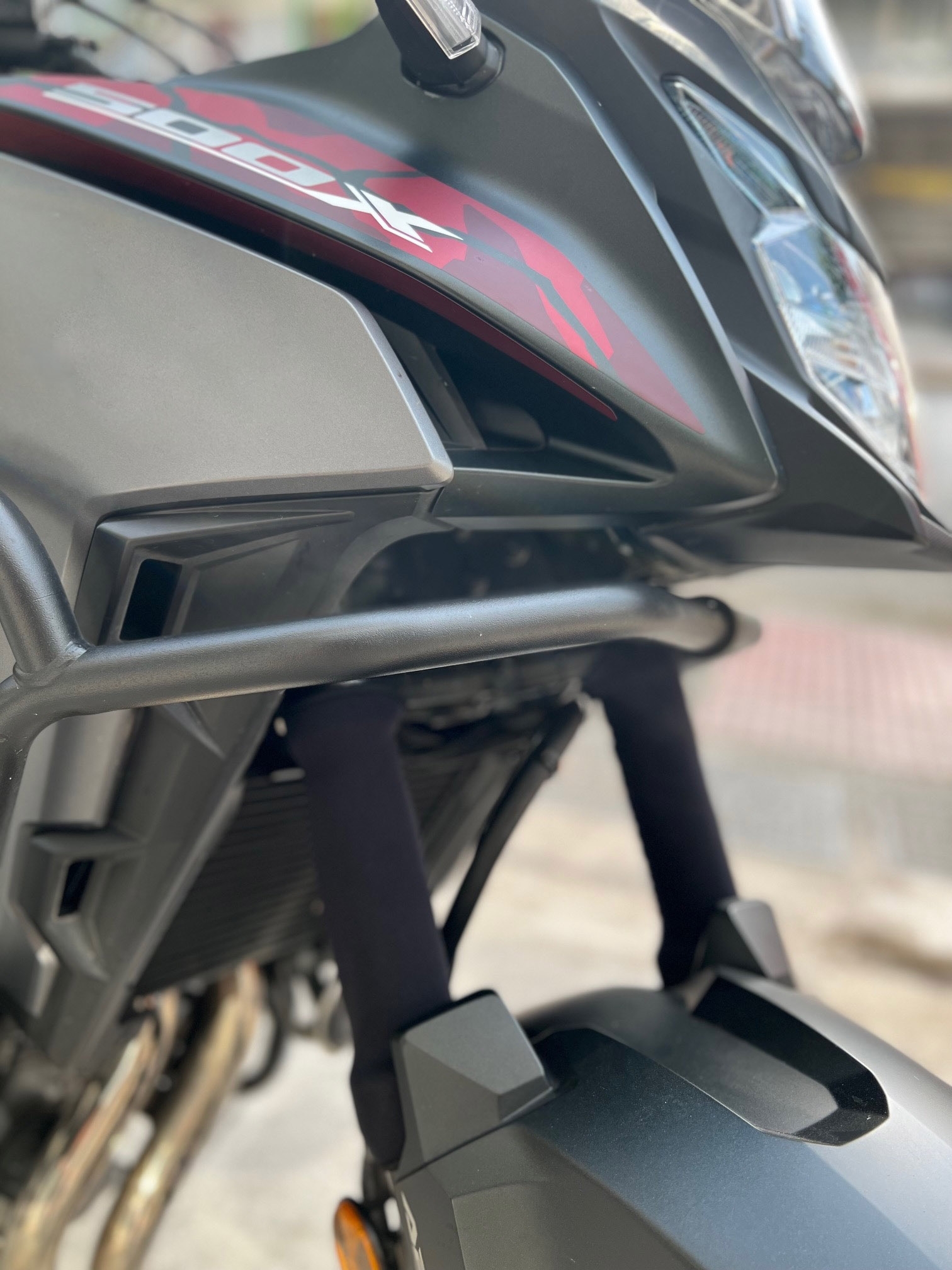 Neoprene fork tube covers for Honda CB500X 20132023 Neoprene fork