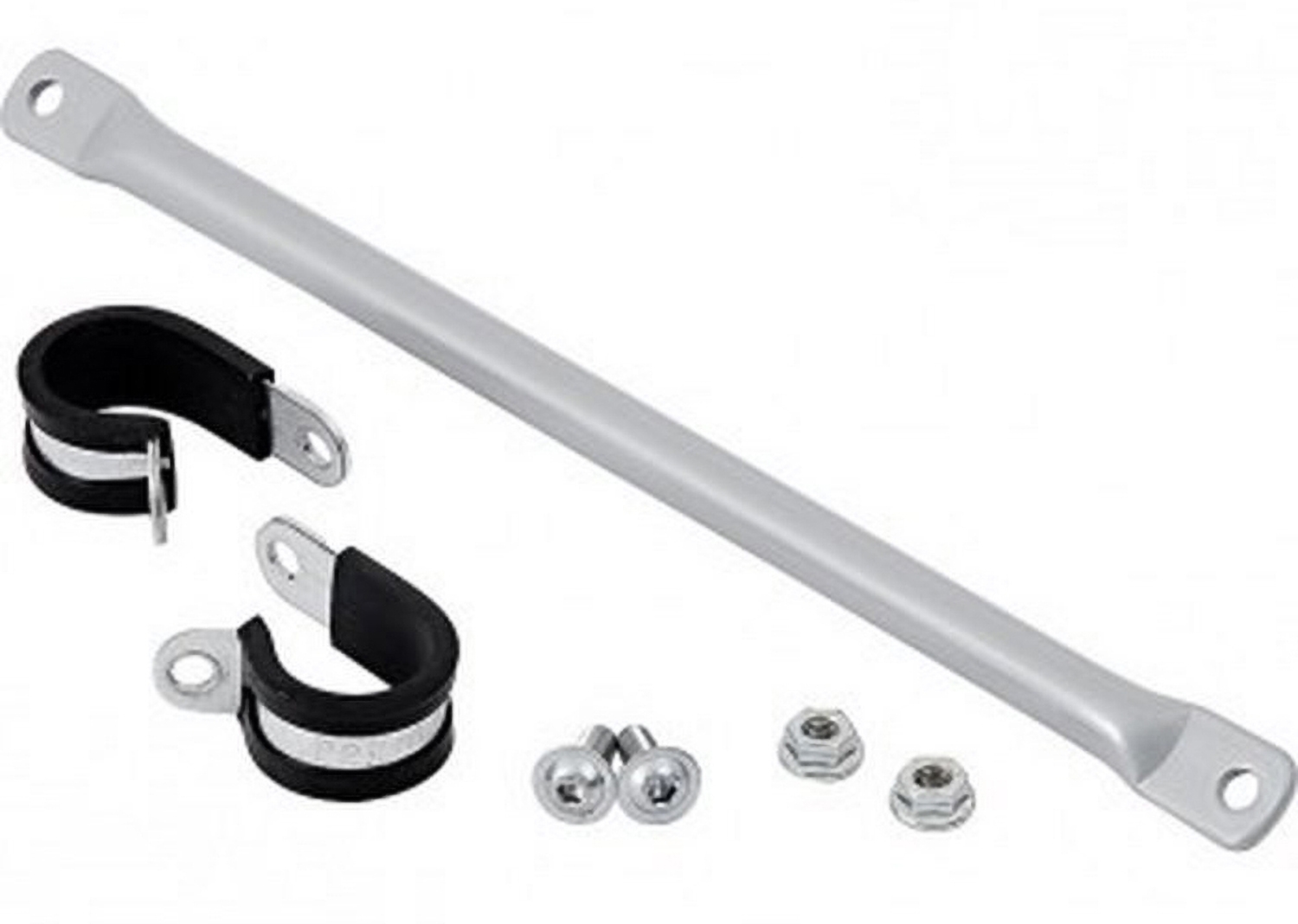 Handlebar crossbar 27.5 cm silver color