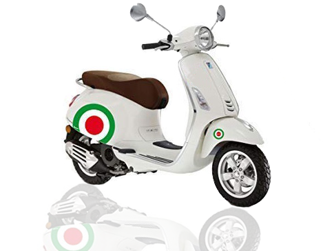 Motorcycle Accessories | Vespa Stickers Kit (5 Pc.)