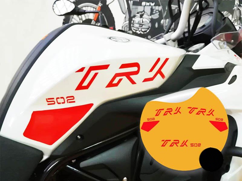 Red stickers set for Benelli TRK 502