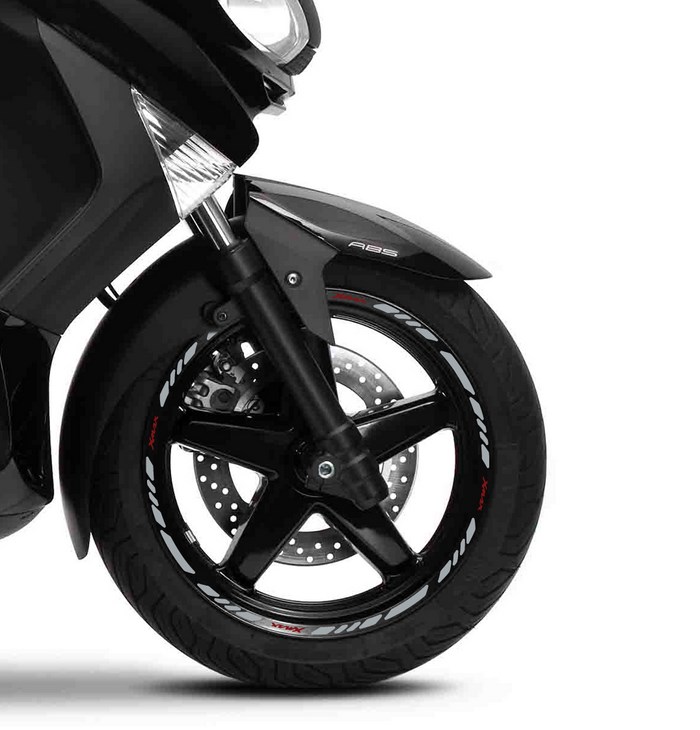 Yamaha X-Max wheel rim stripes with logos